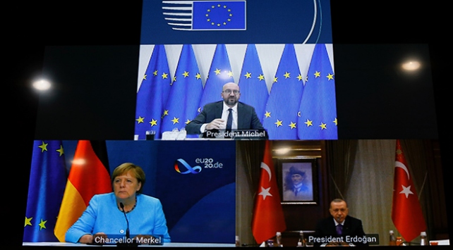Erdoğan, Michel ve Merkel İle Görüştü